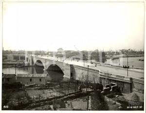 Fotografia d'epoca originale 1933 VENEZIA Lavori costruzione PONTE DELLA LIBERTA' 1