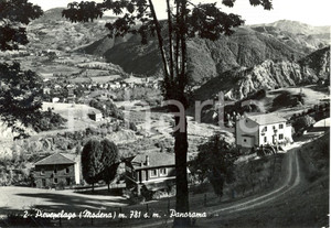 Cartolina originale da collezione 1958 PIEVEPELAGO MO Panorama generale Cartolina postale FG VG 1