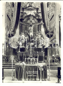 Fotografia d epoca originale 1960 ca CASTANO PRIMO S. Cricifisso taumaturgo Foto seriale 13x18 cm 1