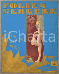 1929 FOLIES BERGERE Revue "De la folie pure" - Glenn Ellyn - SeptiÃ¨me Album  Rivista d'epoca, riccamente illustrata b/n.Coperta in cartoncino che si apre a finestra, con illustrazione a colori.CONDIZIONI: G (lievi tracce d'uso)FORMATO: 25x31 cmPAGINE: 30    originale e autentica 1