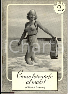 Oggetto da collezione cartaceo 1940 Wolf H. DOERING Come fotografo il mare? Libretto AGFA 1