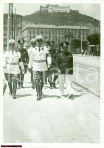 Fotografia d'epoca originale 1939 NAPOLI Gerarca Heinrich SIMON visita Casa Fascio 1