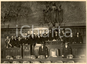 Fotografia d'epoca originale 1928 ROMA Pedro MANINI RIOS Ambasciatore URUGUAY visita Camera Deputati *Foto 1