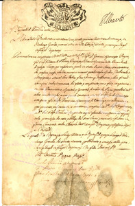 Documento originale, autentico 1781 ODALENGO GRANDE (AT) Procura don Giovanni Francesco PUGNO a Carlo MEZZANO 1