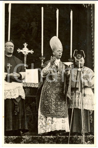 Fotografia d epoca originale 1934 MILANO Card. Ildefonso SCHUSTER parla ai Bersaglieri Fotografia 1