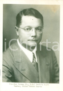 Fotografia d epoca originale 1945 ca USA Politico Chandler GURNEY United States Senate Fotografia 1