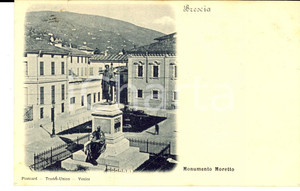 Cartolina originale da collezione 1901 BRESCIA Monumento al MORETTO Cartolina postale FP VG 1