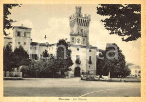 Cartolina originale da collezione 1940 ca CAORSO PC Veduta della rocca MANDELLI Cartolina postale FG NV 1