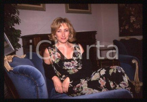 35mm vintage slide* 1998 ca RAI1 ITALY - Portrait of Actress Lunetta SAVINO (4)