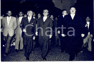 1955 CUNEO Arrivo Giovanni GRONCHI per commemorazione Marcello SOLERI *Foto