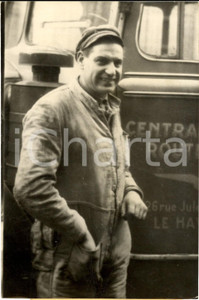 Fotografia d epoca originale 1958 LE HAVRE HÃ©roÃ¯que chauffeur Louis LECARTIER qui a evitÃ© une tragÃ©die Photo 1