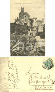 Autografo originale 1918 CIVIDALE DEL FRIULI (UD) Castello CRAIGHER *Cartolina Alberto AIROLDI FP 1