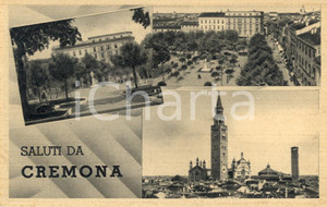 Cartolina originale da collezione 1930 ca CREMONA Vedutine della città e del DUOMO Cartolina postale FP NV 1