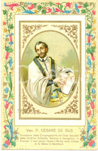 Cartolina originale da collezione 1940 Venerando Padre Cesare DE BUS Secolari Dottrina Cristiana *Cartolina FP VG 1
