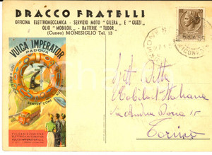 Cartolina originale da collezione 1956 MONESIGLIO CN Officina BRACCO Cartolina pubblicitaria VULCA IMPERATOR 1