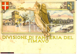 Cartolina originale da collezione Divisione Fanteria Timavo *Illustrata Paschetto NV 1 Cartolina originale da collezione Divisione Fanteria Timavo *Illustrata Paschetto NV 1