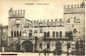 Cartolina originale da collezione Capodistria anni '30 Palazzo Pretorio *Immagine animata 1