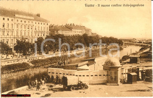 Cartolina originale da collezione 1926 FIUME Nuovo Confine Italo-jugoslavo ANIMATA Cartolina FP NV 1