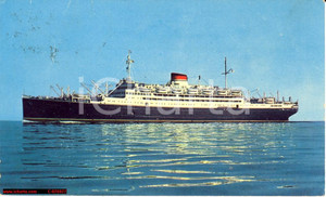 Cartolina originale da collezione 1961 Nave Saturnia, USS Frances Y Slanger Hospital 1