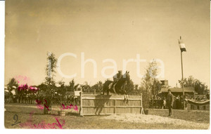 Fotografia d'epoca originale 1915 ca ROMA Militari in addestramento alla SCUOLA DI CAVALLERIA Piazza di SIENA 1
