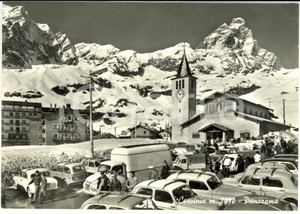 Cartolina originale da collezione 1940 ca CERVINIA (AO) Panorama della cittÃ  *Cartolina FG NV 1