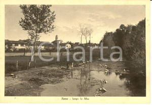 Cartolina originale da collezione 1939 SUNO (NO) Veduta panoramica lungo la Mea *Cartolina FG NV (2) 1