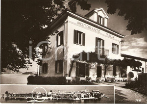 Cartolina originale da collezione 1955 ca ISOLA DEI PESCATORI (VB) Albergo Ristorante ITALIA *Cartolina FG NV 1