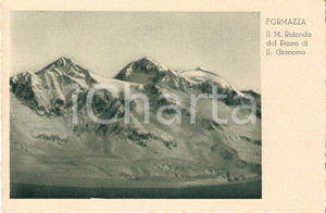 Cartolina originale da collezione 1920 ca FORMAZZA (VCO) MONTE ROTONDO Albergo La Cascata del Toce CARTOLINA FP NV 1