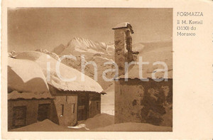 Cartolina originale da collezione 1920 ca FORMAZZA (VCO) MORASCO Monte Kastell Albergo La Cascata del Toce FP NV 1