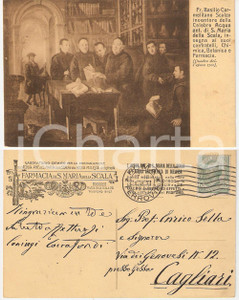 Cartolina originale da collezione 1914 ROMA Farmacia SANTA MARIA DELLA SCALA Cartolina pubblicitaria FP VG 1