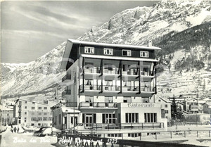 Cartolina originale da collezione 1961 BORMIO (SO) Baita dei Pini - Hotel Bormio *Cartolina ANIMATA FG VG 1
