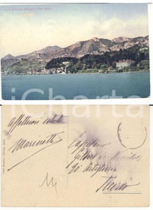 Cartolina originale da collezione 1920 ca BELLAGIO VR Villa Melzi Cartolina a Igino Gilbert DE WINCKELS FP VG 1