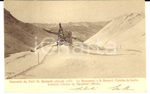 Autografo originale 1906 PICCOLO SAN BERNARDO (TO) Moumento *Cartolina a Caterina PASSERINI GROSSI 1