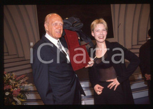 Fotografia d epoca originale Raimondo VIANELLO Gaia DE LAURENTIIS  Premio TV 1998 35 mm vintage slide 4 1