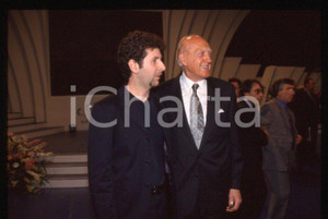 Fotografia d epoca originale Raimondo VIANELLO Fabio FAZIO  Premio TV 1998 35 mm vintage slide 8 1