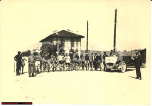 Fotografia d epoca originale 1925 PIEMONTE  Club Ciclistico Subalpino TORINO  Gruppo di ciclisti Foto 14x9 1