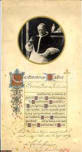 Documento originale, autentico 1932 ROMA Attestato di indulgenza plenaria  in articulo mortis  PIO XI 1