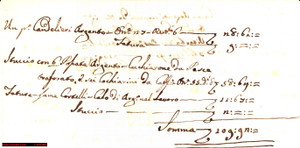 Manoscritto, lettera originale 1792 VITERBO Conto argenteria Monsignor Settimio HONORATI 1