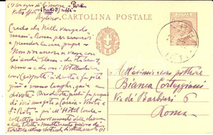 Autografo originale 1932 RIETI Pittrice Bianca CORTEGGIANI tra vivacitÃ  e nostalgia d'artista FG VG 1