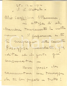 Autografo originale 1914 PARIGI Alberto TRIACA nemico giurato della massoneria e umile lavoratore 1