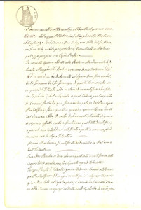 Documento originale, autentico 1870 SANTA MARGHERITA BELICE (AG) Barone Calogero ODDO vs principe PANDOLFINA 1