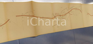 Mappa, planimetria storica 1940 ca BRONI Derivazione OLONETTA nel colatore ARFUGO *Planimetria 330 x 32 cm 1 Mappa, planimetria storica 1940 ca BRONI Derivazione OLONETTA nel colatore ARFUGO *Planimetria 330 x 32 cm 1