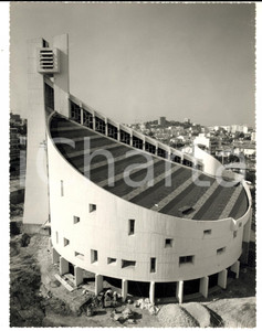 Fotografia d epoca originale 1972 ANTIBES F Eglise du SACRE COEUR pendant les travaux de construction Photo 1