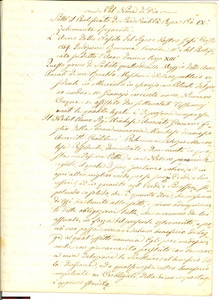 Documento originale, autentico 1859 FILOTTRANO (AN) lascito ACCORRETTI Monte Appignano 1