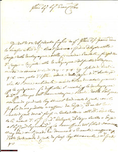 Manoscritto, lettera originale 1776 SIENA Lettera su rendiconto contestato da verificare con eredi BARTOLI 1