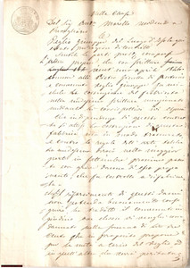 Documento originale, autentico 1849 REVIGLIASCO (AT) Giuseppe VEGLIO cattivo muratore 1