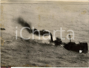Fotografia d'epoca originale 1940 WW2 TORY ISLAND Piroscafo inglese affondato PHOTO 1
