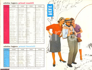 Materiale pubblicitario d’epoca 1960 XVII OLIMPIADE ROMA Vesti lana Mortara 1