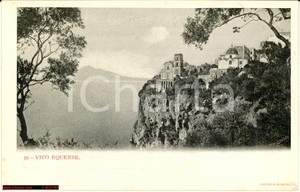 Cartolina originale da collezione 1900 Vico Equense  - Veduta dell'abitato a mare 1