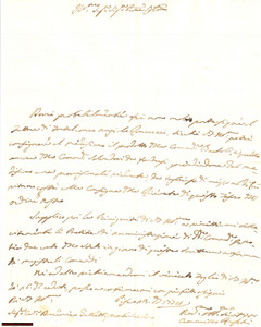 Manoscritto, lettera originale 1778 PISA Amministrazione Commende BARTOLI E SALVADORI 1